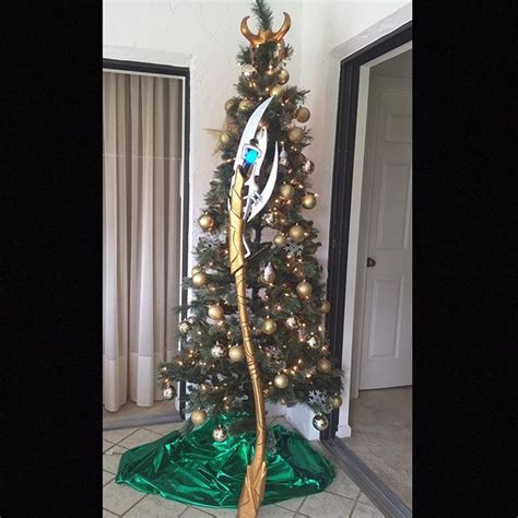 Unlock the magic of the holiday season with a scepter for your Christmas tree